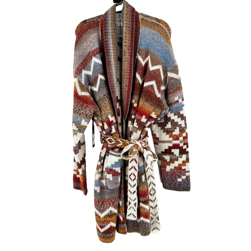 NEW Idyllwind Women's Myhr Southwestern Cardigan Sweater XXL Wool Cowgirl Duster - Picture 2 of 11